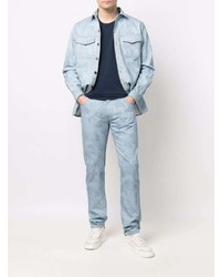 hellblaue bedruckte Jeans von Etro