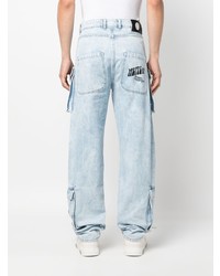 hellblaue bedruckte Jeans von MSFTSrep