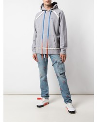 hellblaue bedruckte Jeans von Off-White