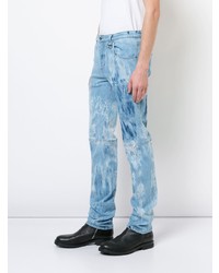 hellblaue bedruckte Jeans von Icosae