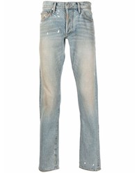 hellblaue bedruckte Jeans von Rhude