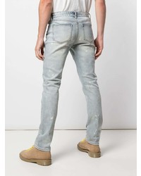 hellblaue bedruckte Jeans von Haculla