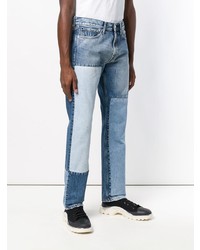 hellblaue bedruckte Jeans von Calvin Klein Jeans