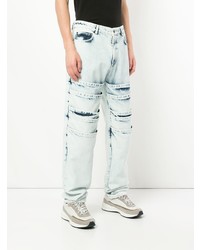 hellblaue bedruckte Jeans von Y/Project