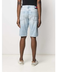 hellblaue bedruckte Jeansshorts von Tommy Jeans