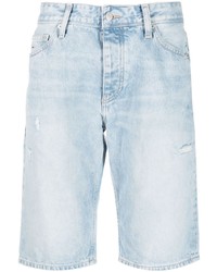 hellblaue bedruckte Jeansshorts von Tommy Jeans