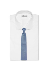 hellblaue bedruckte Krawatte von Canali
