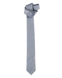 hellblaue bedruckte Krawatte von EMILIO ADANI
