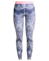 hellblaue bedruckte Leggings von Roxy