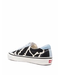 hellblaue bedruckte Segeltuch niedrige Sneakers von Vans