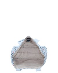 hellblaue bedruckte Shopper Tasche aus Segeltuch von Kipling