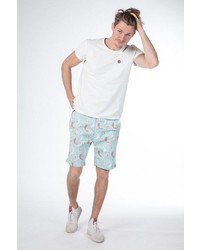 hellblaue bedruckte Shorts von Alife and Kickin