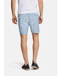 hellblaue bedruckte Shorts von colours & sons