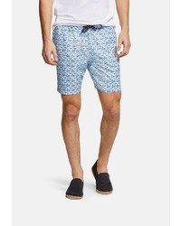 hellblaue bedruckte Shorts von colours & sons