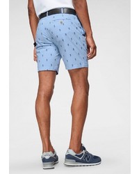 hellblaue bedruckte Shorts von Izod