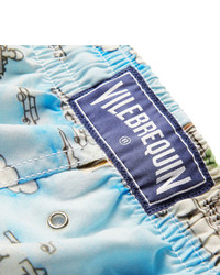 hellblaue bedruckte Shorts von Vilebrequin