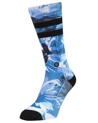 hellblaue bedruckte Socken von Stance