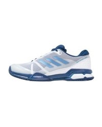 hellblaue bedruckte Sportschuhe von adidas