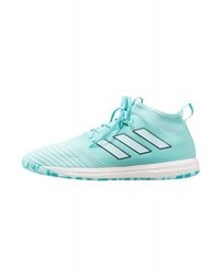 hellblaue bedruckte Sportschuhe von adidas