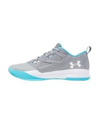 hellblaue bedruckte Sportschuhe von Under Armour
