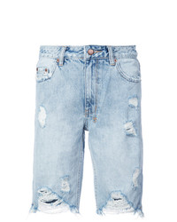 hellblaue Bermuda-Shorts aus Jeans von Ksubi