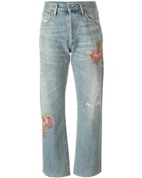 hellblaue bestickte Jeans von Citizens of Humanity