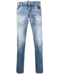 hellblaue bestickte Jeans von DSQUARED2