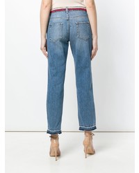 hellblaue bestickte Jeans von Ermanno Scervino