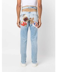 hellblaue bestickte Jeans von DSQUARED2