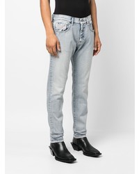 hellblaue bestickte Jeans von Diesel