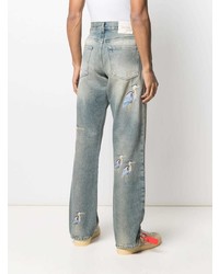 hellblaue bestickte Jeans von Heron Preston