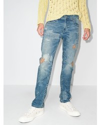 hellblaue bestickte Jeans von True Religion