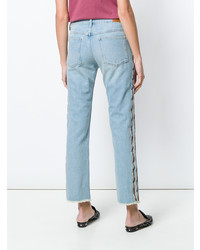 hellblaue bestickte Jeans von Isabel Marant Etoile