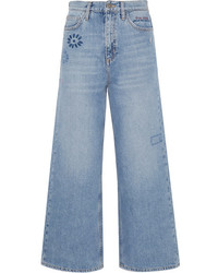 hellblaue bestickte Jeans von MiH Jeans