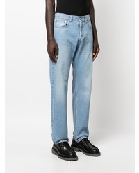 hellblaue bestickte Jeans von Stefan Cooke