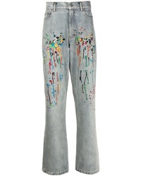 hellblaue bestickte Jeans von Mostly Heard Rarely Seen