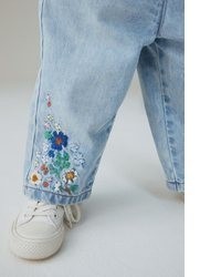 hellblaue bestickte Jeans von NEXT