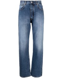 hellblaue bestickte Jeans von Nick Fouquet
