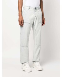 hellblaue bestickte Jeans von Ksubi