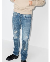 hellblaue bestickte Jeans von True Religion