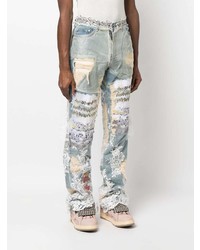 hellblaue bestickte Jeans von Who Decides War