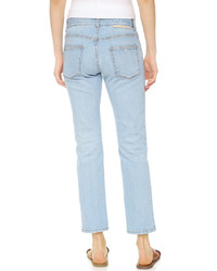 hellblaue bestickte Jeans von Stella McCartney