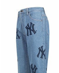 hellblaue bestickte Jeans von Supreme