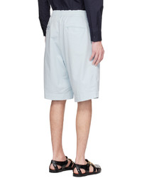 hellblaue bestickte Shorts von Moschino