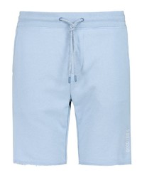 hellblaue bestickte Shorts von Stitch & Soul