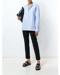 hellblaue Bluse mit Knöpfen von Aspesi