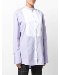 hellblaue Bluse mit Knöpfen von Victoria Victoria Beckham