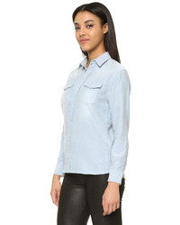 hellblaue Bluse mit Knöpfen von Iro . Jeans