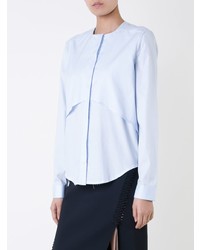 hellblaue Bluse mit Knöpfen von Dion Lee