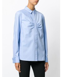 hellblaue Bluse mit Knöpfen von Tibi